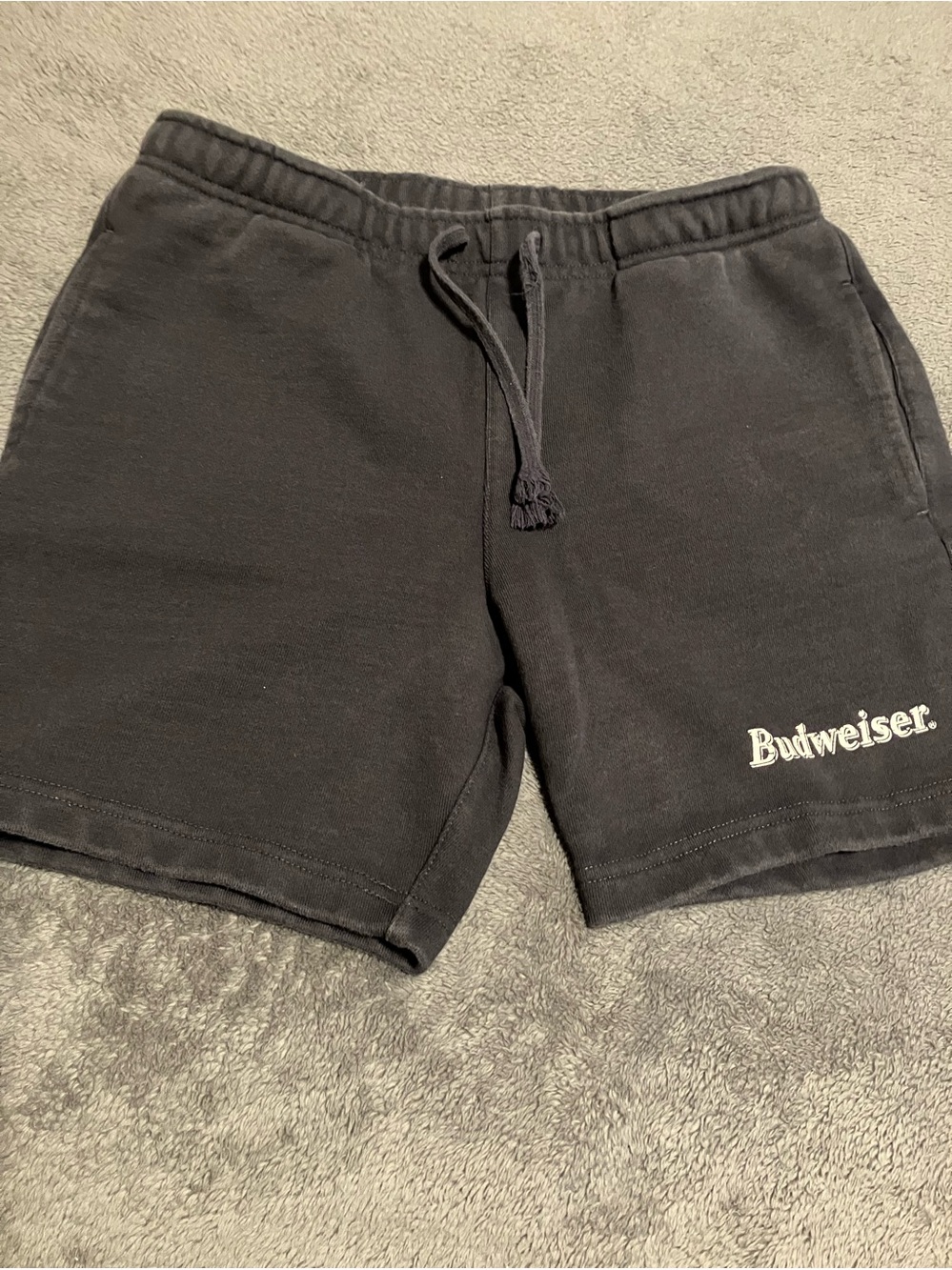 Budweiser Black Athletic Drawstring Shorts